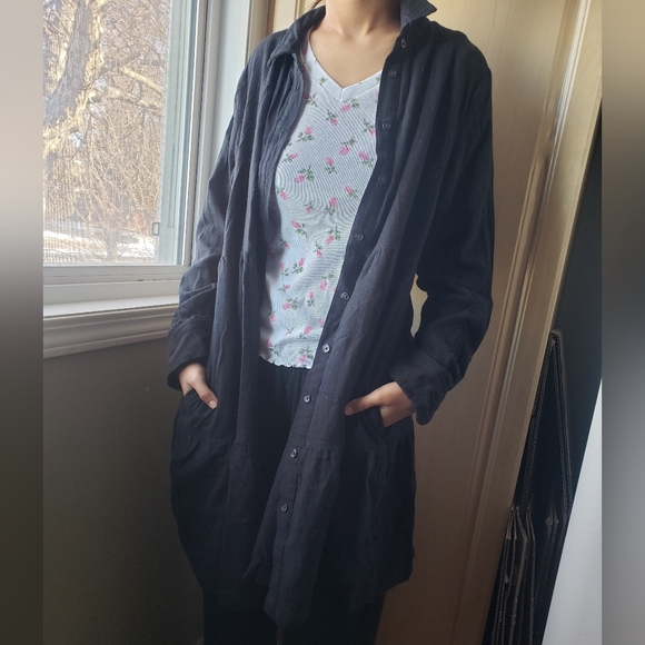 GAP Jackets & Blazers - Gap Women Cotton Button Up Short  Dress With Pockets